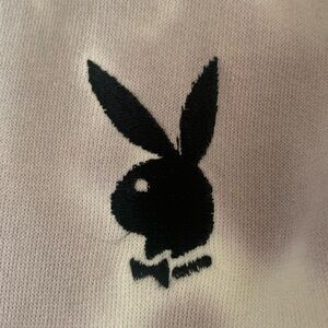 Missguided Playboy Collab OVERSIZED FIT Hooded Sweatshirt Dress